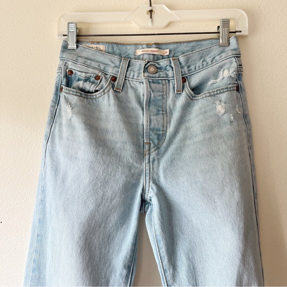 Levis wedge fit high rise light wash size 25 - Picture 5 of 10